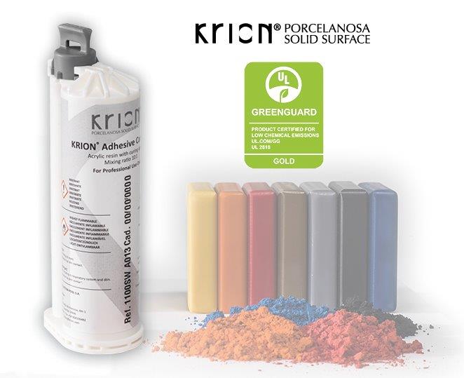 adhesivos Krion, certificado greenguard