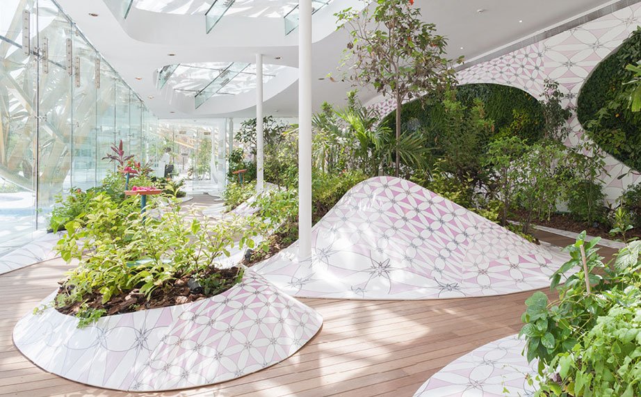 3DELUXE – Noor Island (Emiratos Arabes)  KRION® en el Pabellón de las Mariposas - Solid Surface