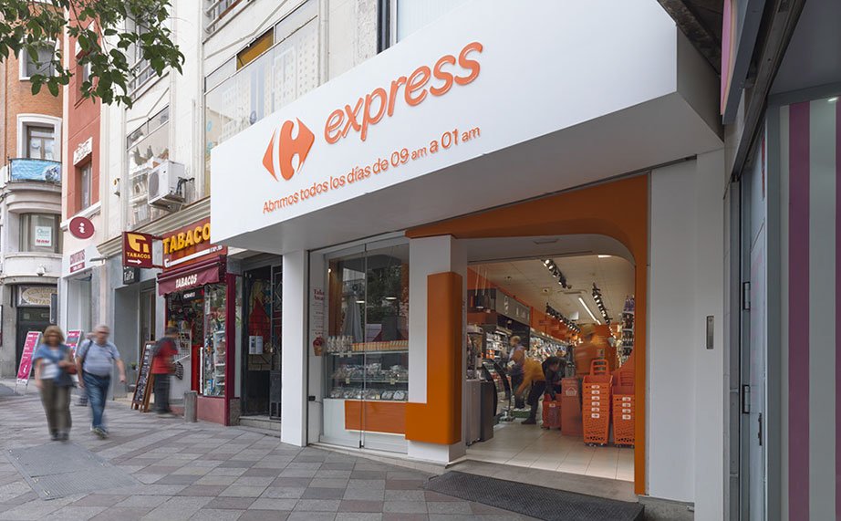KRION® at the heart of Madrid, from Cimbra Arquitectos, in Carrefour Express - Solid Surface