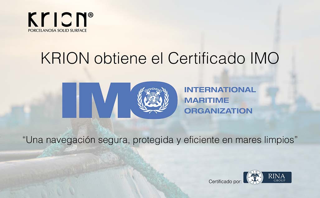 KRION supera con éxito los rigurosos test de la Certificación IMO (International Maritime Organization)