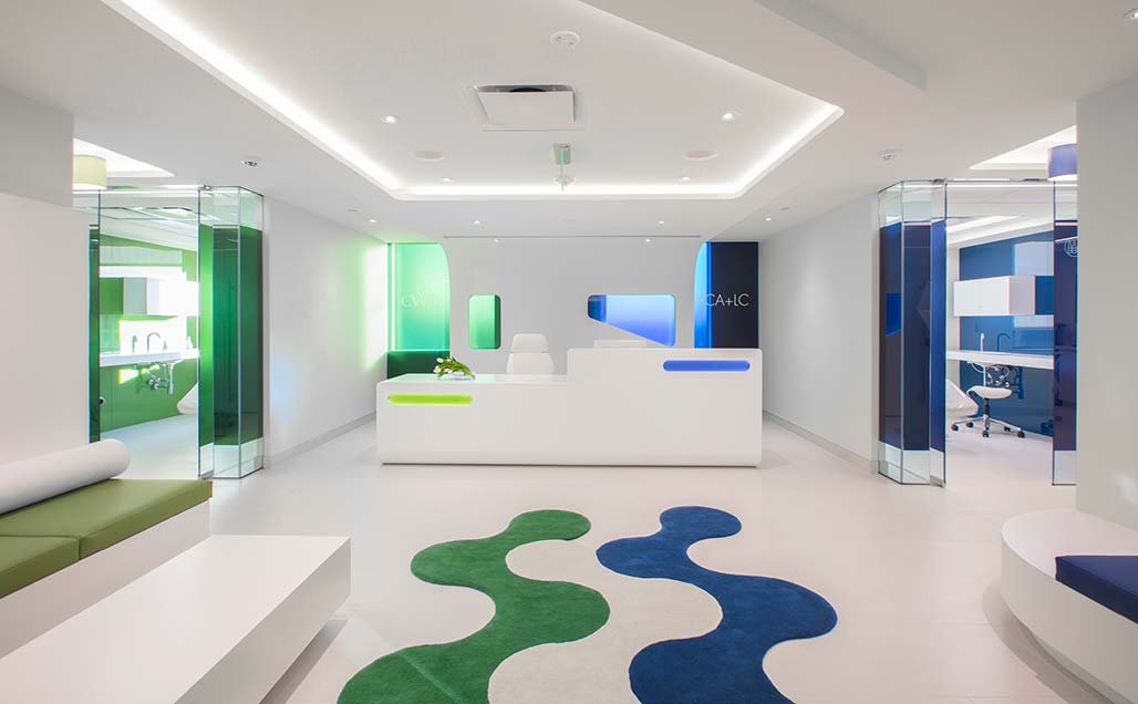 FORMA Design moves away from tradition, using KRION Solid Surface in Capital Aesthetic + Laser Center in Washington D.C.