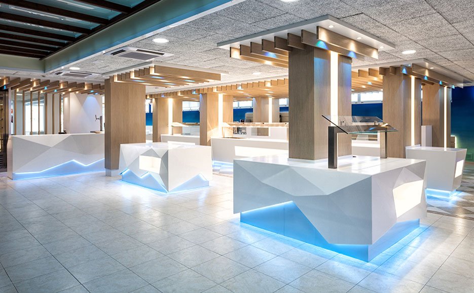 La polivalencia de Krion® en el Bufet del Hotel Montemar Maritim