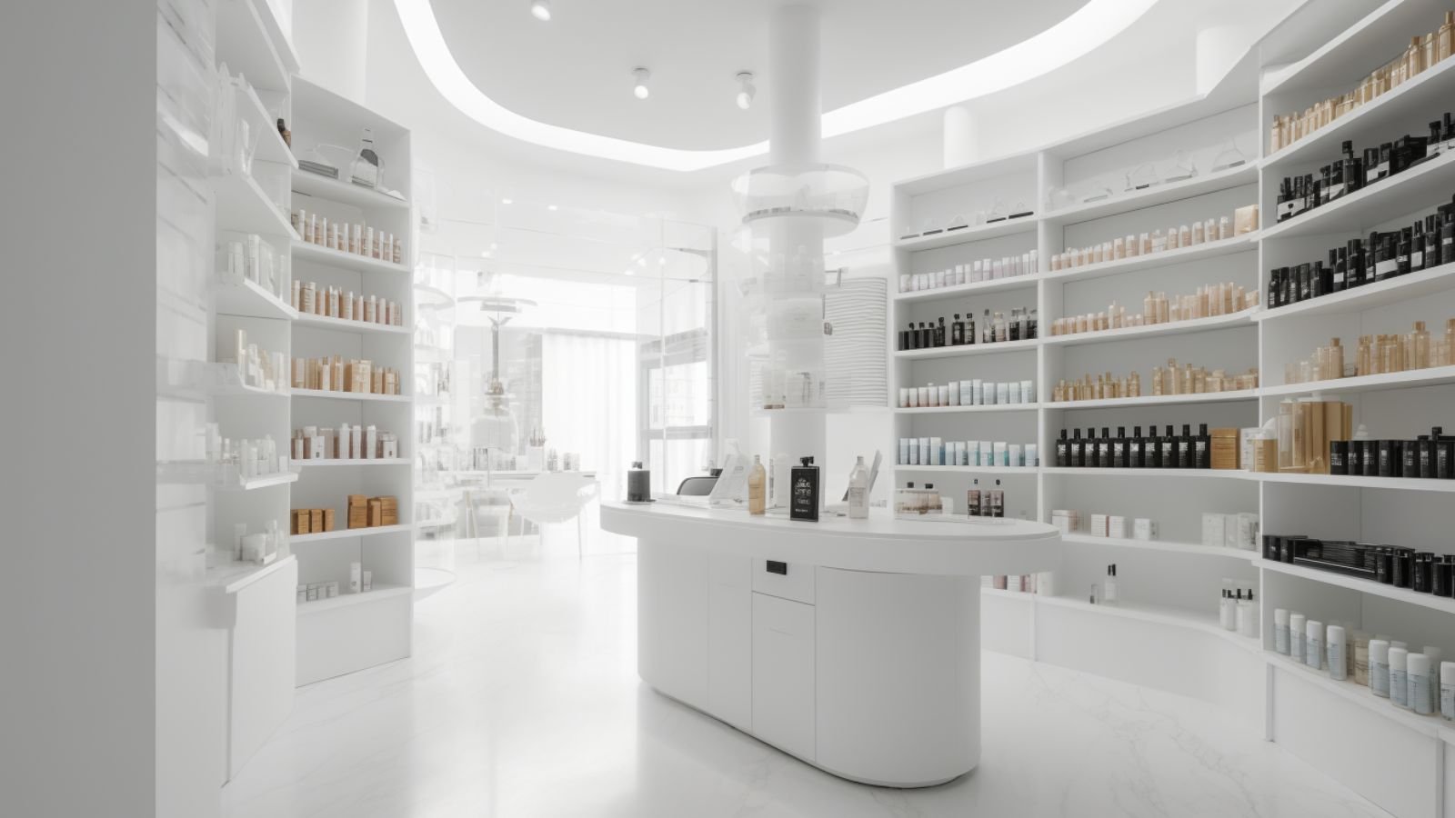decoracion farmacias modernas