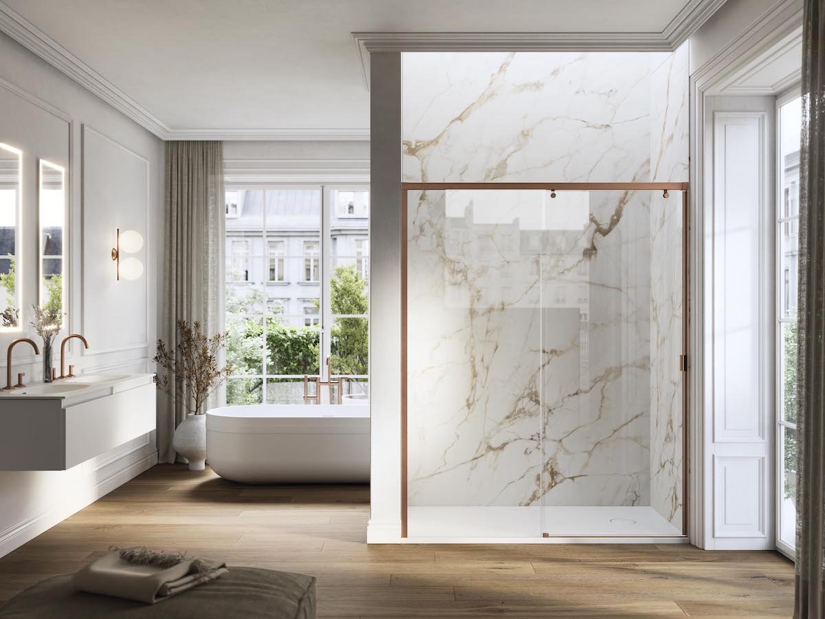 colourful shower enclosures