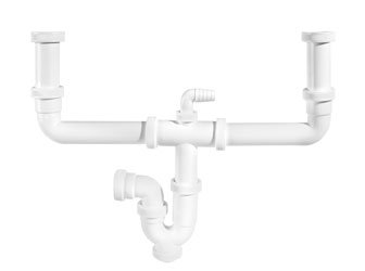 Porcelanosa Kitchen Kitchen double siphon: Accesorios de Superficie Sólida  