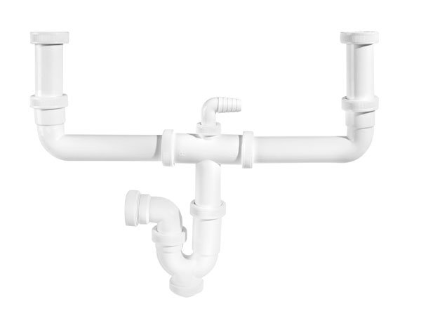  Accesorios de Superficie Sólida Kitchen double siphon