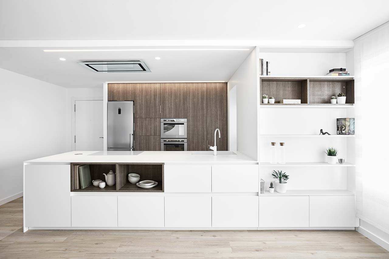 cocina moderna blanca
