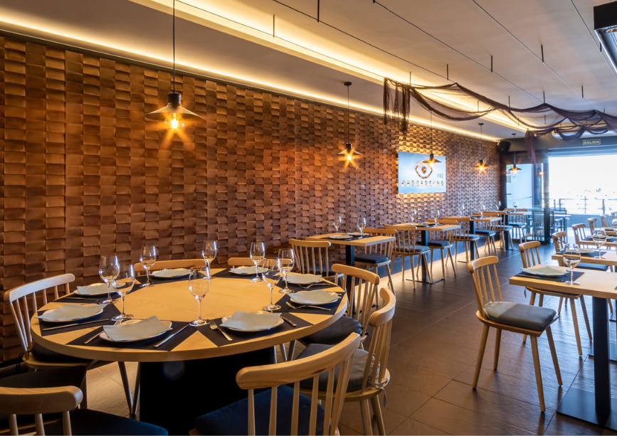 Decoración para paredes de restaurantes
