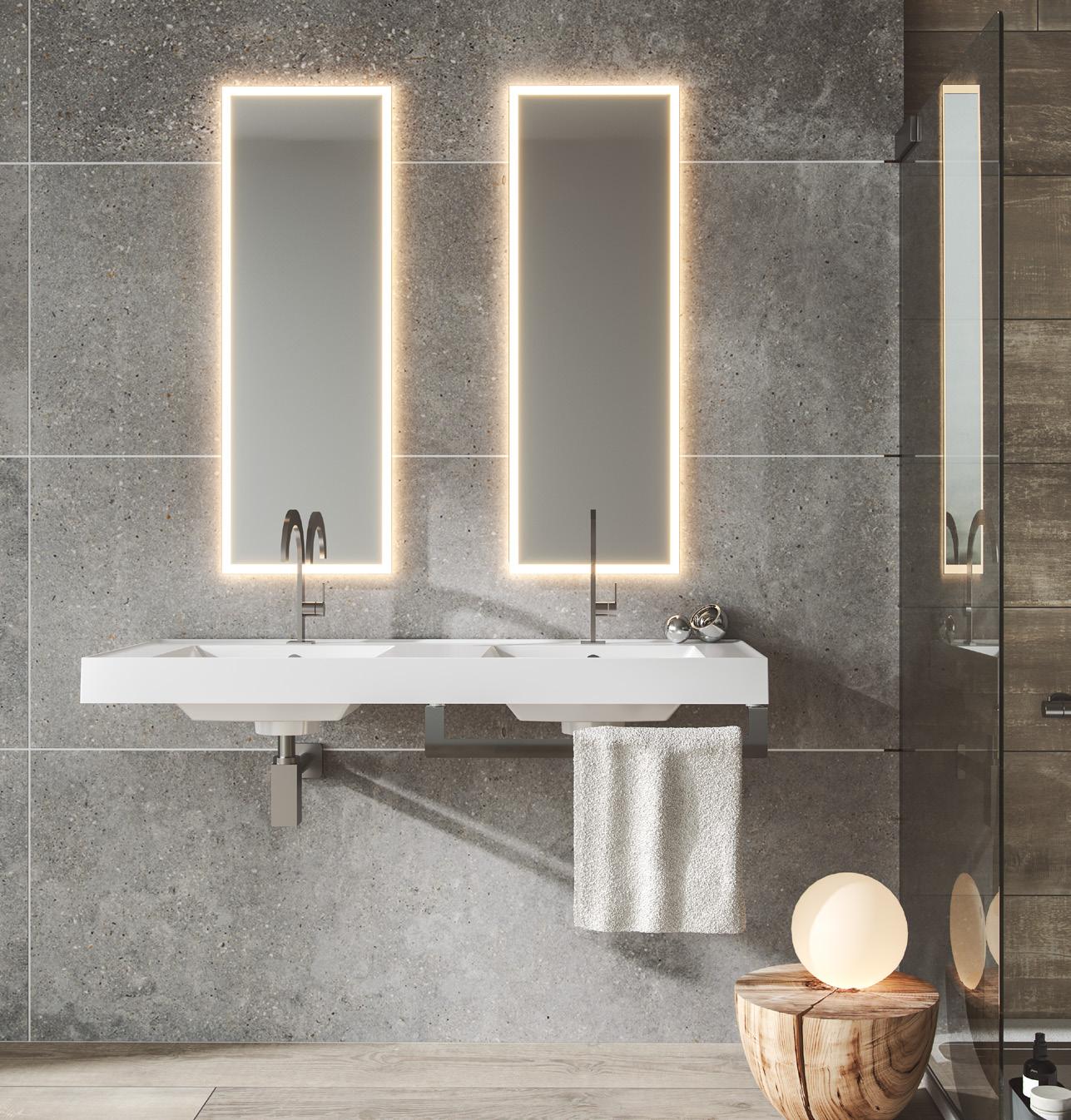 KRION Shell®: sustainable countertops for an eco-friendly bathroom
