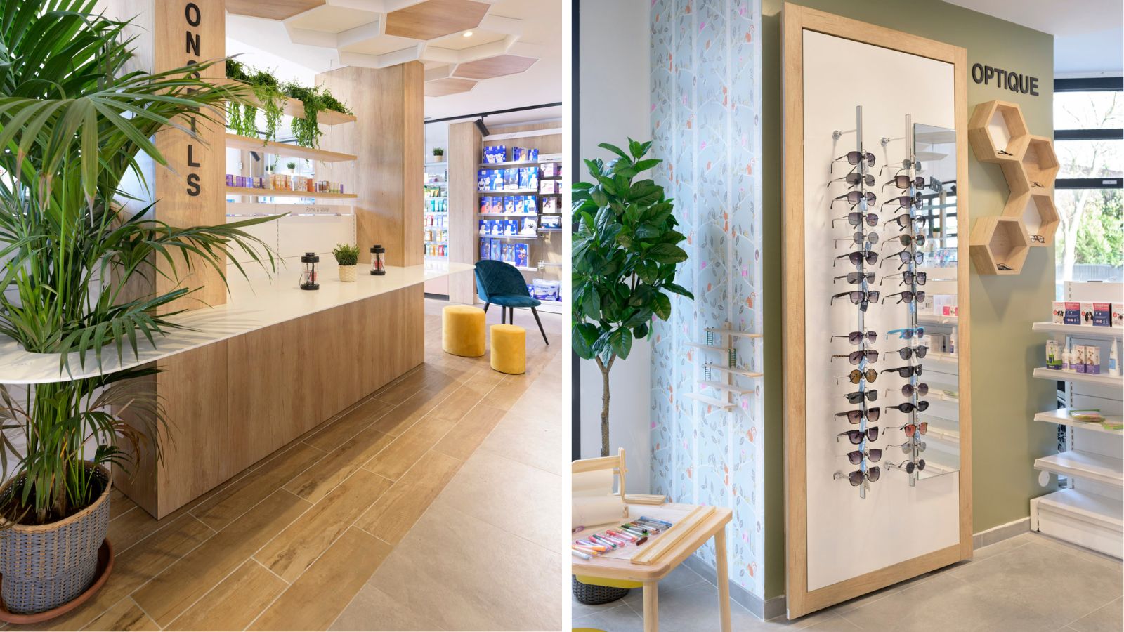 decoracion farmacias modernas
