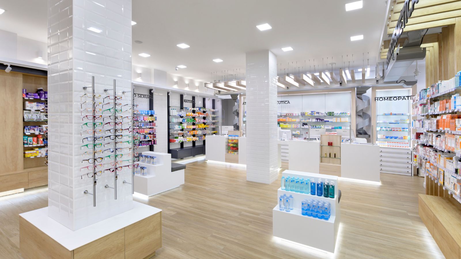 decoracion farmacias modernas